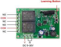 rem01-2ch-5-24v Seeit REM01-2CH-5-24V Relay Control Card Module 433MHz REM01-2CH-5-24V