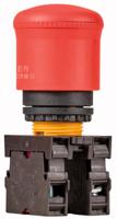 190929-m22-pv-k02 Eaton M22 Series Pull Release Emergency Stop Push Button, Panel Mount, 22mm Cutout, 2NC, IP66, IP69