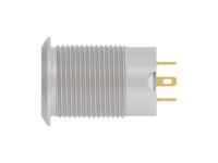 av12f10e712q04 TE Connectivity AV 12 Series Illuminated Push Button Switch, Momentary, Screw Mount, 12mm Cutout, SPST, Blue LED, 24V,