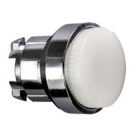 zb4bw11 Schneider Electric Harmony XB4 Series White Illuminated Spring Return Push Button Head, 22mm Cutout, IP66, IP69K