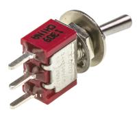 3-1825136-8 TE Connectivity Toggle Switch, PCB Mount, On-On, SPDT, Through Hole Terminal, 120 V ac, 28V dc