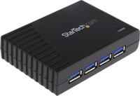 st4300usb3gb StarTech.com 4 Port USB 3.0 USB A  Hub, AC Adapter - UK Plug Powered, 95 x 68 x 23mm