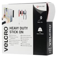 vel-ec60244 Velcro White Hook & Loop Tape, 50mm x 5m