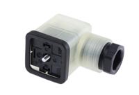 935980246-rs-gdml-2011-gb1-led-48-schwarz Hirschmann GDML 2P+E DIN 43650 A, Female Solenoid Valve Connector with Indicator Light, 48 V ac/dc Voltage