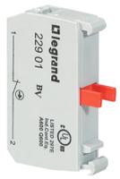 0-229-01 Legrand OSMOZ Contact & Light Block - NC 600 V ac