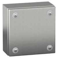 nsysbx15158 Schneider Electric PanelSeT SBX Series Stainless Steel Wall Box, IP66, 150 mm x 150 mm x 80mm