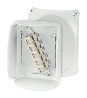 kf-2525-g HENSEL KF Series Grey Polycarbonate Terminal Box, IP66, IP67, IP69, 5 Terminals, 112 x 255 x 205mm