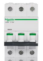 a9f54316 Schneider Electric Acti 9 iC60H MCB, 3P, 16A Curve C, 440V AC, 100 → 133V DC, 10 kA Breaking Capacity