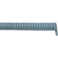 70002687 Lapp ÖLFLEX Coiled 1.5 mm² 3 Core Power Cable, Grey Polyurethane PUR, 0.5m