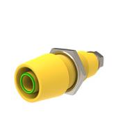 rs-sab-9430-ni-gnge Schutzinger Green/Yellow Female Banana Connector, 4 mm Connector, M4 Thread Termination, 32A, 1.5 kV dc, 1 kV dc, 600 V