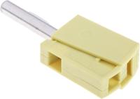 215-511 WAGO Yellow Male Banana Plug, 4 mm Connector, Cage Clamp Termination, 20A, 42V, Nickel Plating