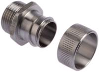 7tca297070r0046-gfms0404 Kopex Straight, Conduit Fitting, 20mm Nominal Size, M20, 316 Stainless Steel, Metallic IP40 rating