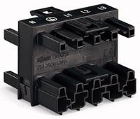 770-609 WAGO 770 Series Distribution Block, 5-Pole, Male to Female, 4-Way, 25A
