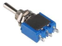 5638a APEM Toggle Switch, Panel Mount, On-Off-(On), SPST, Solder Terminal