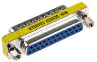 828-252 RS PRO D Sub Adapter Male 25 Way D-Sub to Female 25 Way D-Sub