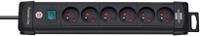 1390001066 brennenstuhl Type E - French 6 Gang Distribution Unit, 3m Cable, No, 16A, 230 V, No, Surge Protected
