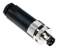 t4011008031-000 TE Connectivity Circular Connector, 3 Contacts, Cable, M8 Connector, Socket, Male, IP67, M8 Series