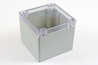 1554la2gycl Hammond 1554 Series Polycarbonate Enclosure, IP68, Clear Lid, 4.13 x 4.13 x 3.54in