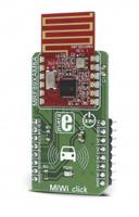 mikroe-2924 MikroElektronika MiWi click MRF89XAM8A for Alarms, Applications for Remote Keyless Access, Data Loggers, Developing