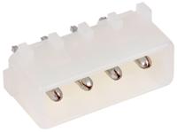 350424-1 TE Connectivity Commercial MATE-N-LOK Series Straight Through Hole PCB Header, 4 Contact(s), 5.08 mm Pitch, 1 Row,