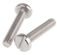 189-484 RS PRO Slot M5 Pan A4 316 Stainless Steel Machine Screws DIN 85 x 25.0mm