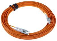 536-7162 RS PRO LC to LC Duplex Multi Mode OM2 Fibre Optic Cable, 50/125μm, Orange, 10m