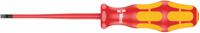 05006441001 Wera Slotted Insulated Screwdriver, 4 mm Tip, 100 mm Blade, VDE/1000V, 198 mm Overall