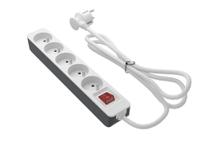 226-9484 RS PRO 1.5m 5 Socket Type E - French Trailing Socket, 250 V, IP20