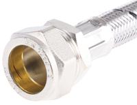 711-8454 RS PRO Hose Assembly, Female BSP 3/4in to Compression 22mm, 15 bar, 300mm Long