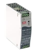 sdr-120-12 MEAN WELL SDR Switched Mode DIN Rail Power Supply, 88 → 264V ac ac Input, 12V dc dc Output, 10A Output, 120W