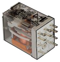 553380240000 Finder Plug In Relay, 24V ac Coil, 10A Switching Current, 3PDT, 3PDT