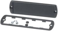 84101000-abd-1000 Bopla Black Aluminium End Panel, 7 x 108.6 x 34.6mm
