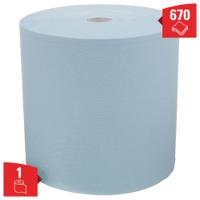 7426 WYPALL WypAll L30 General Clean () Heavy Duty Towels Blue Paper Towel, 380 x 330mm, 3-Ply, 670 Sheets