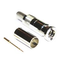 67-005-b66-bh COAX Connectors, Plug Cable Mount Micro BNC Connector, 75Ω, Crimp Termination, Straight Body
