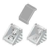 3-842-530-381 Bosch Rexroth M8 Angle Bracket, Connecting Component, Strut Profile 50 mm, Groove Size 10mm