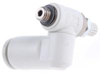 as1301f-m5-06 SMC AS Series Threaded Flow Regulator, M5 x 0.8 Male Inlet Port x M5 x 0.8 Male Outlet Port x 6mm Tube Outlet Port