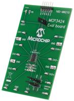 mcp3424ev Microchip MCP3424EV MCP3424 18-bit four channel Delta-Sigma ADC Development Board Evaluation Board Signal Conversion