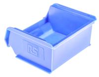 484-3996 RS PRO PP Storage Bin, 90mm x 100mm x 50mm, Blue