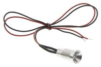 oxlclh8024acfl30yellow Oxley Yellow Panel Mount Indicator, 8mm Mounting Hole Size, Lead Wires Termination, IP68