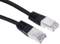 411-277 RS PRO, 10m Cat6, Black RJ45 to Male RJ45 Male, S/FTP Shielded, Terminated PVC Sheath