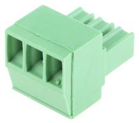 284506-3 TE Connectivity, 3.5mm Pitch, Buchanan, 3 Way, Right Angle, Pluggable Terminal Block, Plug, Cable Mount, Screw