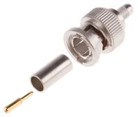 j01002a0030 Telegartner, Plug Cable Mount BNC Connector, 75Ω, Crimp Termination, Straight Body