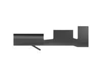 160917-2 TE Connectivity FASTIN-FASTON 250 Black Uninsulated Receptacle Spade Connector, Quick Disconnect Receptacle, 6.35 x