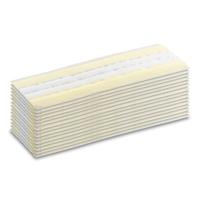 2863-2990 Karcher White, Yellow Cloths for General Cleaning, Dry Use, Bulk of 15, 340 x 118 x 3mm, Single Use
