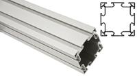 xcbl-1x88 FlexLink Silver Aluminium Profile Strut, 88 x 88 mm, 11mm Groove, 1000mm Length, Series XC