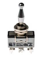 639hx2330 APEM Toggle Switch, Panel Mount, On-Off-On, SPDT, Screw Terminal, 250V ac