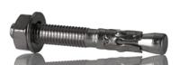 264-6414 RS PRO Steel Through Bolt M10 x 80mm, 10mm Fixing Hole