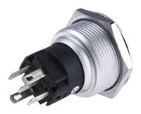 82-65511116 EAO 82 Series Illuminated Push Button Switch, Momentary, Panel Mount, 22.3mm Cutout, SPDT, Red LED, 240V, IP65, IP67