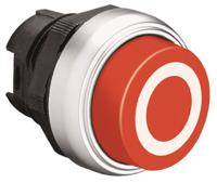 lpcb2104 Lovato Platinum Series Red Spring Return Push Button Head, 22mm Cutout, IP66, IP67, IP69K