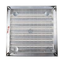 432-801 RS PRO Silver Aluminium Louvre, Parallel Slat, 351 x 351mm